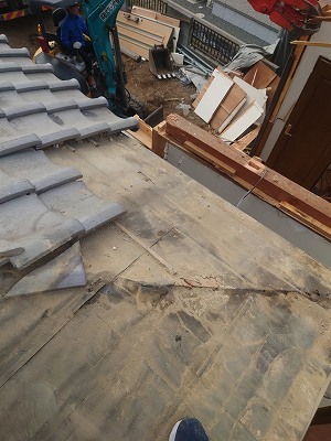 いぶし瓦　施工前